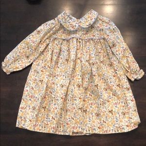 Floral Jumper 2T with pale blue piping